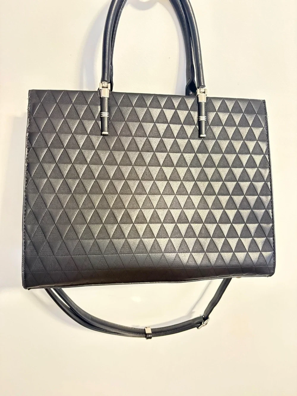 Black Quilted Leather Shoulder Bag
